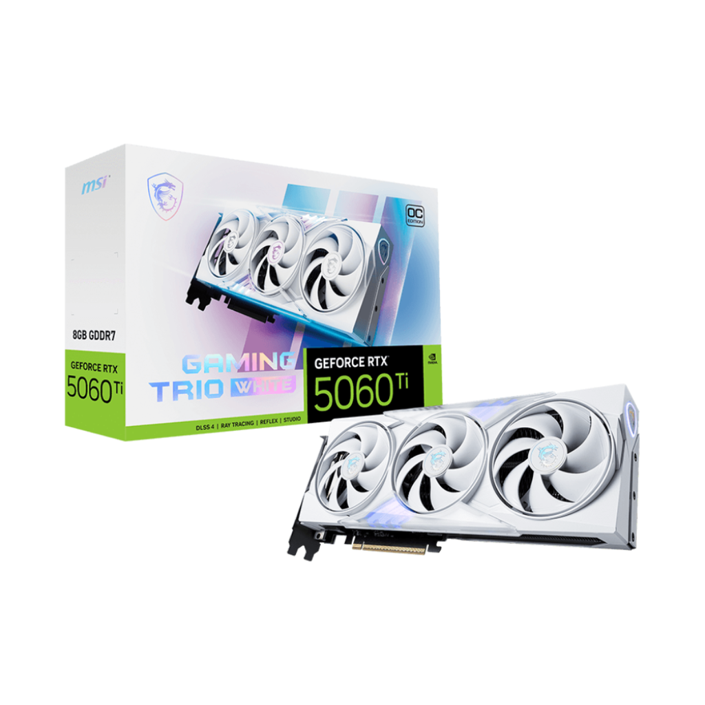 [103810] Placa de Video MSI GeForce RTX 5060 Ti GAMING TRIO OC 8G WHITE
