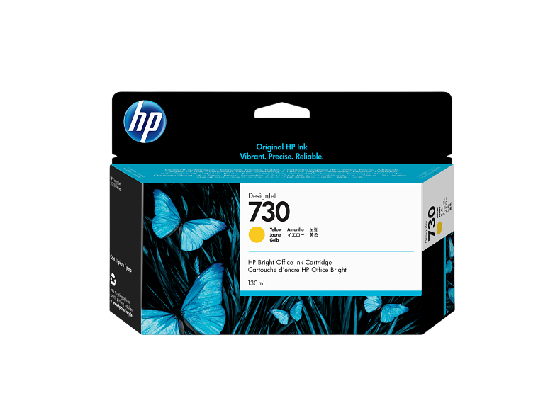 P2V64A HP 730 130-ml Yellow Ink Cartridge (6951)