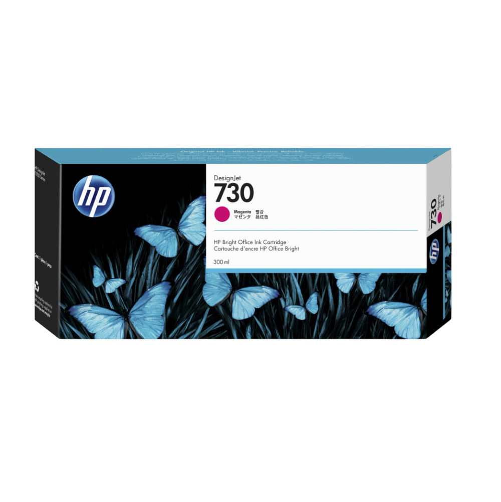 P2V69A HP 730 300-ml Magenta Ink Cartridge (1272)