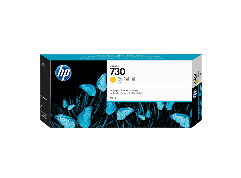 P2V70A HP 730 300-ml Yellow Ink Cartridge (1289)