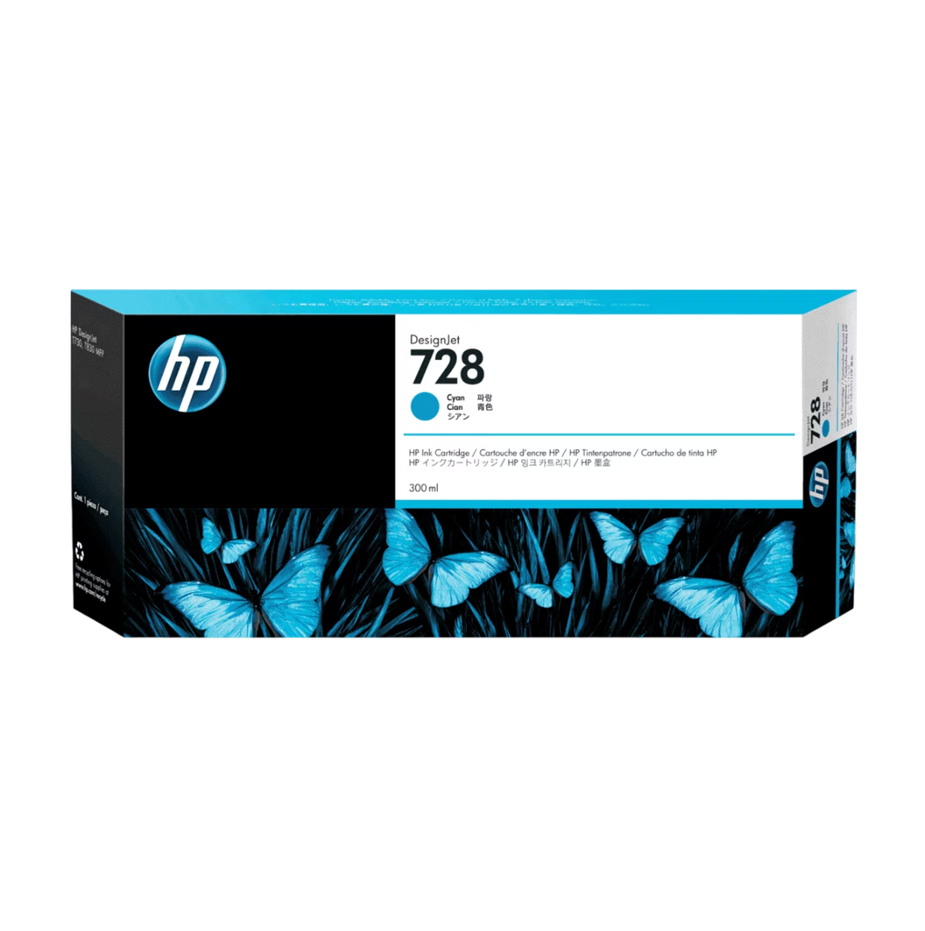 [103849] F9K17A HP 728 300-ml Cyan Ink Cartridge (7937)