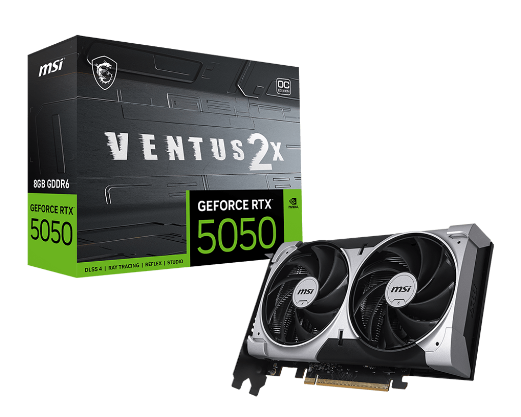 Placa de Video MSI GeForce RTX 5050 VENTUS 2X OC 8G