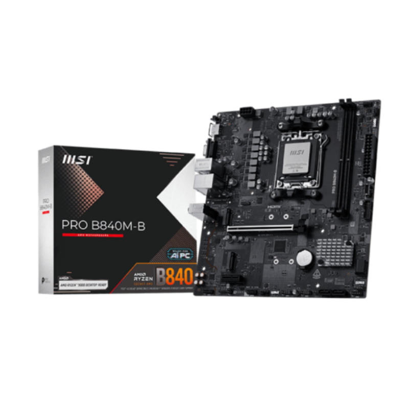 Mother MSI PRO B840M-B DDR5 AMD5 (Serie 7000/8000/9000)