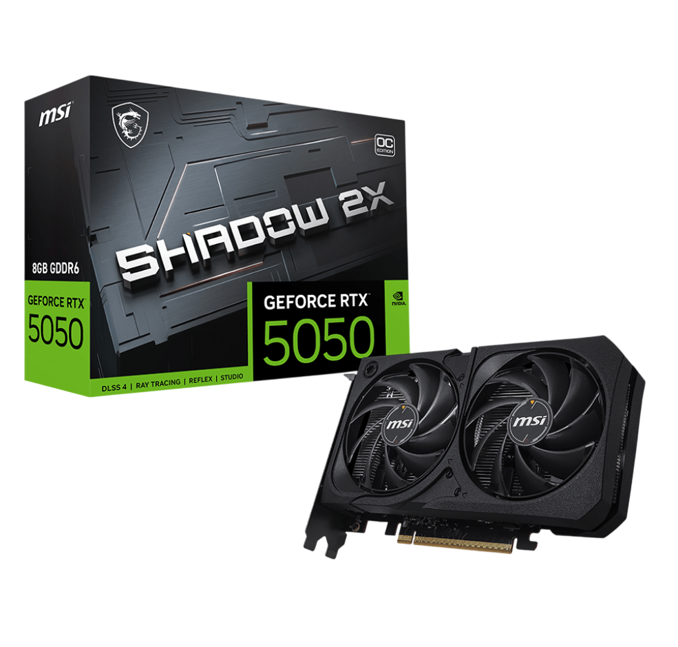 VGA MSI GeForce RTX 5050 SHADOW 2X OC 8G (9960)