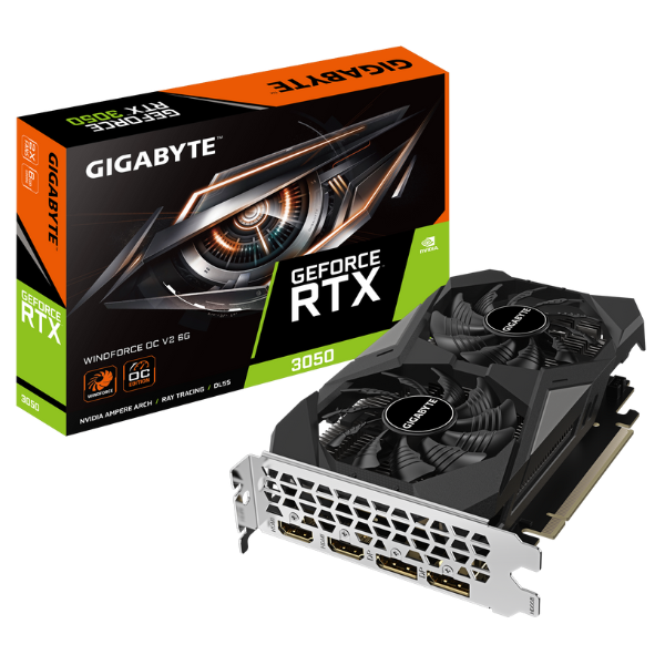Placa de Video Gigabyte GeForce RTX 3050 Windforce OC V2 6 Gb
