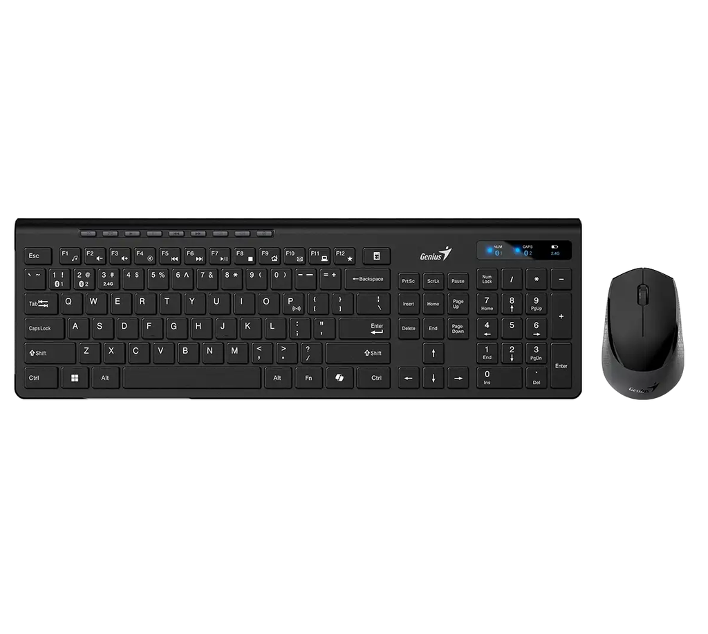 Teclado y Mouse Genius SlimStar 8230 AI SP Bluetooth 2.4GHz Black