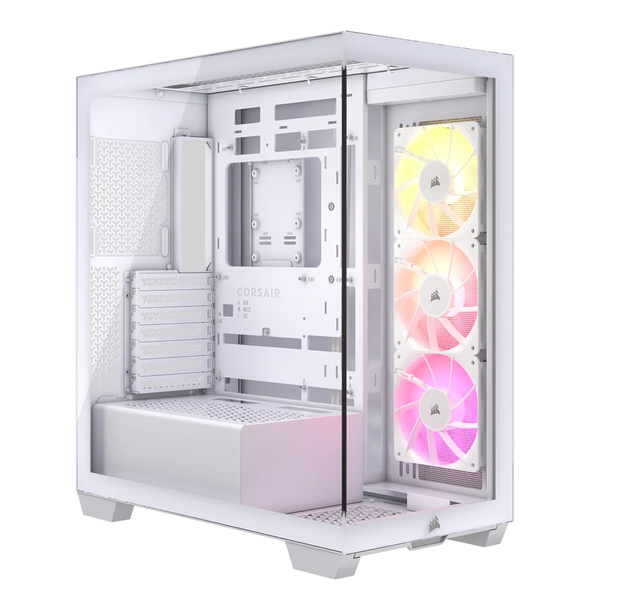 [100946] Gabinete Corsair 3500X TG Mid-Tower ARGB Fan x3 White