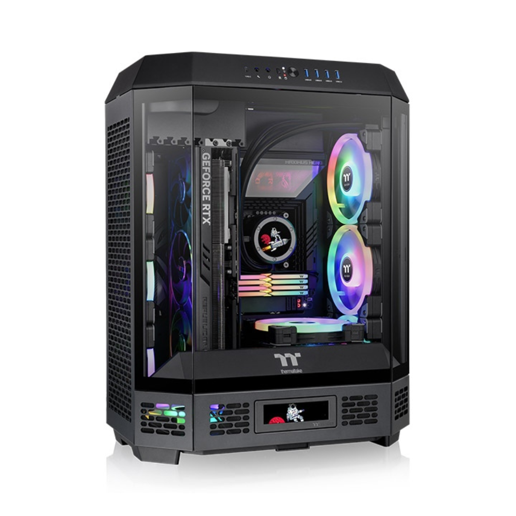 [100975] Gabinete TT The Tower 600 Mid-Tower TG x3 Fan x2 Black
