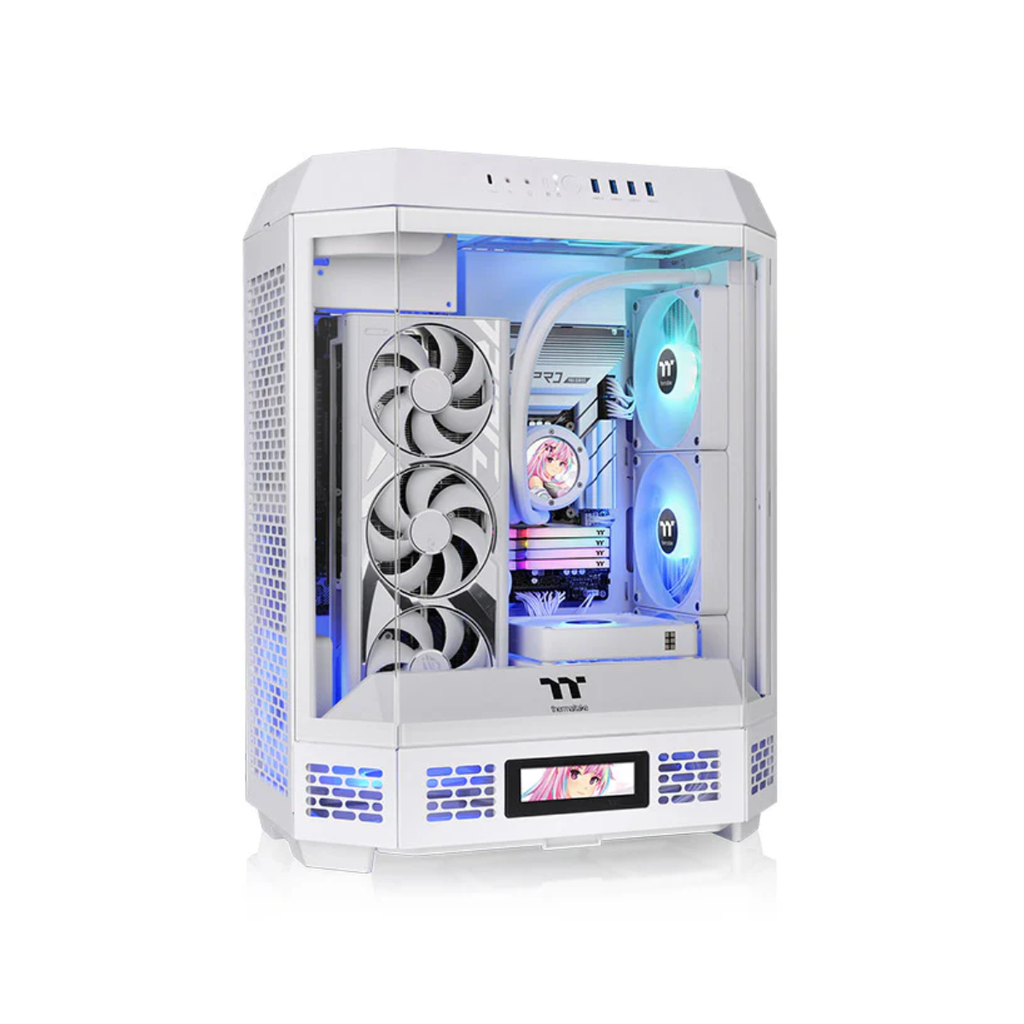 [100976] Gabinete TT The Tower 600 Mid-Tower TG x3 Fan x2 Snow White