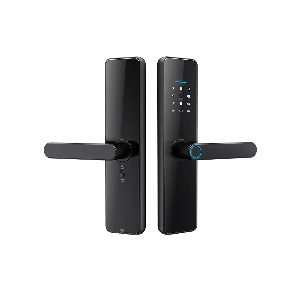 Cerradura Smart Lock Wi Fi Biometrica Huella Tarjeta App Negro