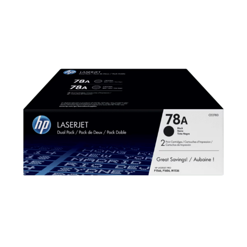 [100986] Toner HP 78A Black Dual Pack LaserJet Cartridge