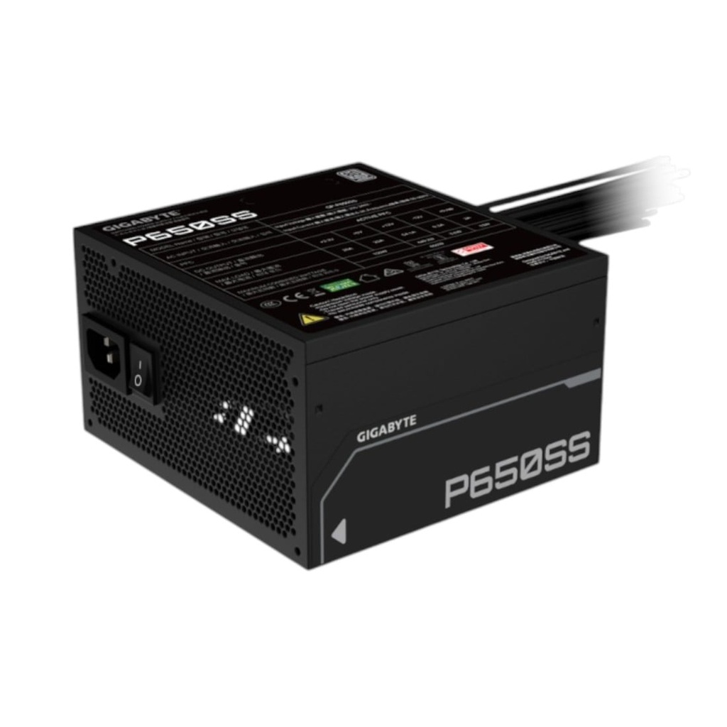 [100996] Fuente Gigabyte 650W 80+ Silver Black