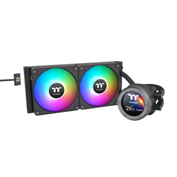 [101048] Water Cooling Thermaltake TH240 V2 Ultra Ex ARGB Sync AIO 240mm Black Water Block 2.1inch LCD