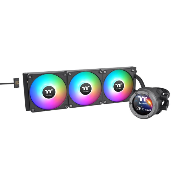 [101050] Water Cooling Thermaltake TH360 V2 Ultra Ex ARGB Sync AIO 360mm Black Water Block 2.1inch LCD