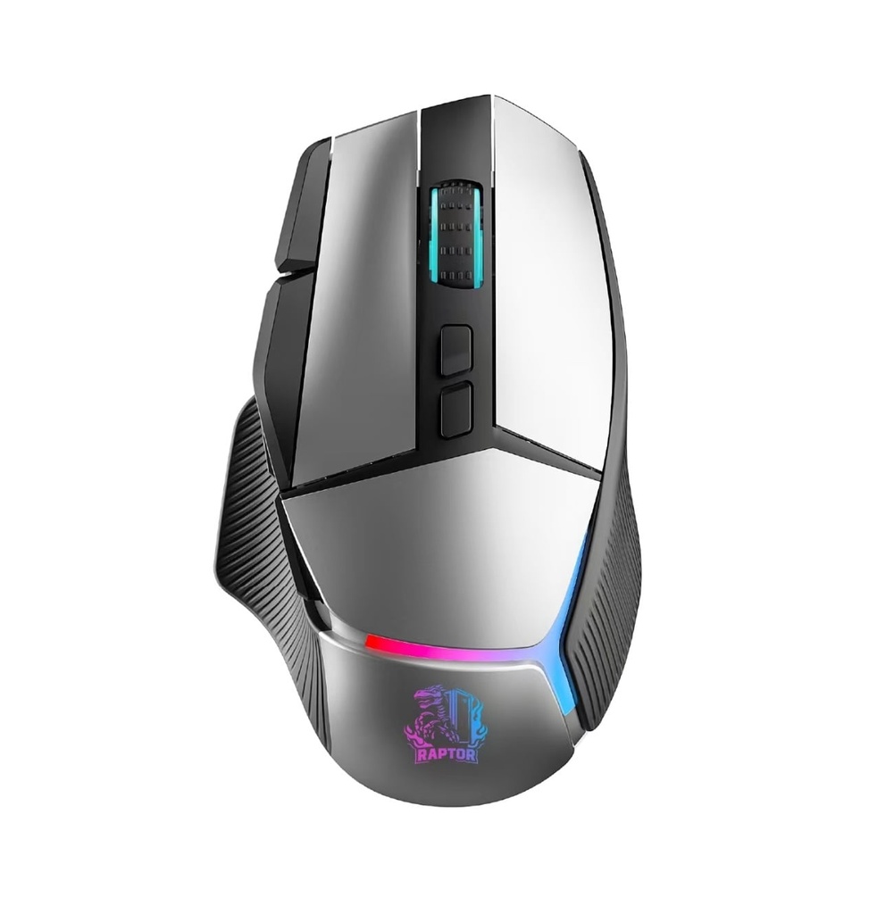 Mouse Gamer Raptor Storm Grip Wireless 9 botones 24000dpi retroiluminado Software
