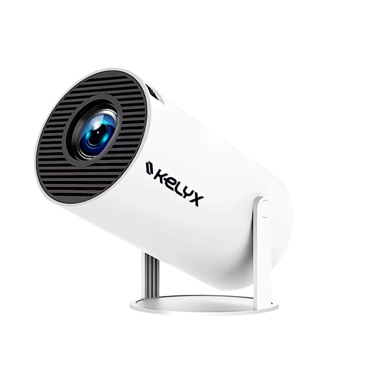 [100200] Proyector Kelyx 720P 2Gb+8Gb 1500 lumens Bluetooth WiFi Android Blanco
