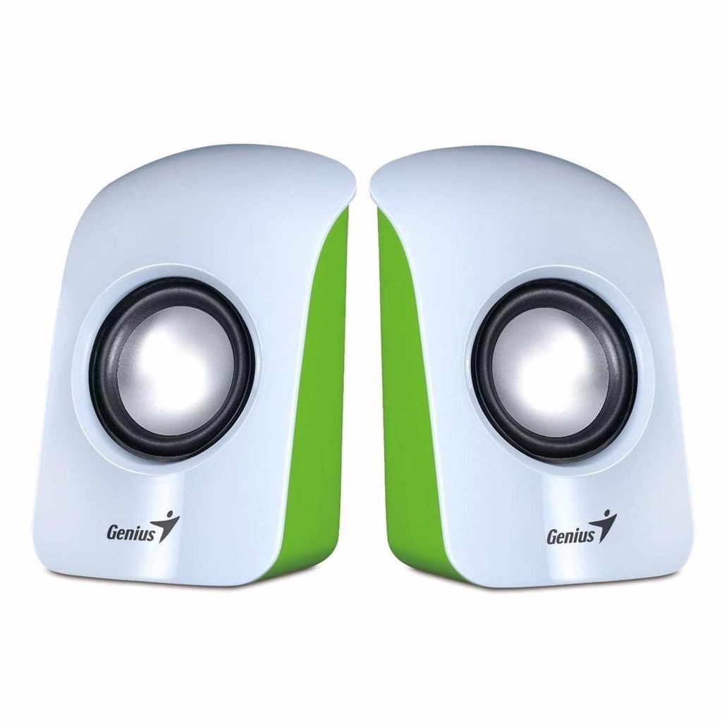 [101142] Parlantes Genius SP-U115 USB green white