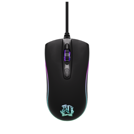 [100360] Mouse Raptor Storm Grip 4 botones 3600dpi 7 colores